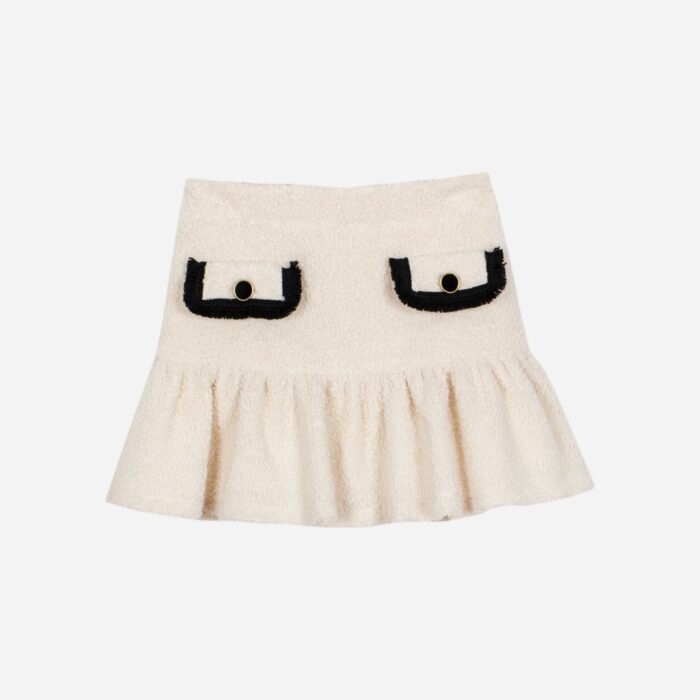 Patachou rokje 33444 ivory/black
