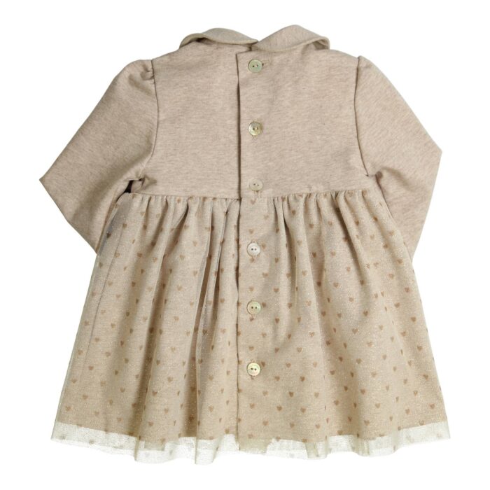 Gymp jurkje 5626 beige/goud - Afbeelding 2
