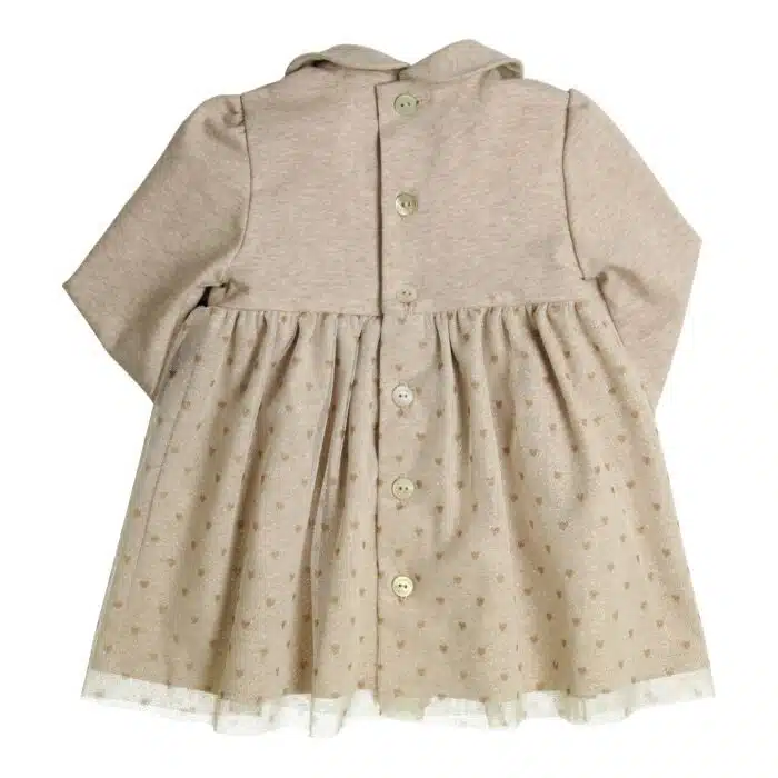 Gymp jurkje 5626 beige/goud - Afbeelding 2