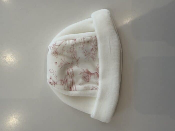 Baby gi mutsje VT252 ivory/roze