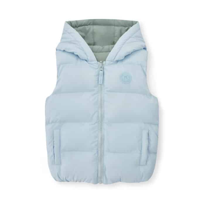 Mitch&Son body warmer reversible James sky blue/icey jade