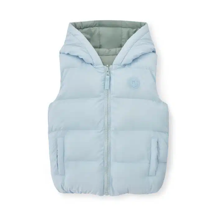 Mitch&Son body warmer reversible James sky blue/icey jade