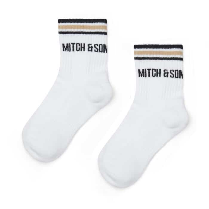 Mitch&Son sokken white