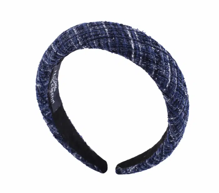Prinsessefin haarband plaid navy