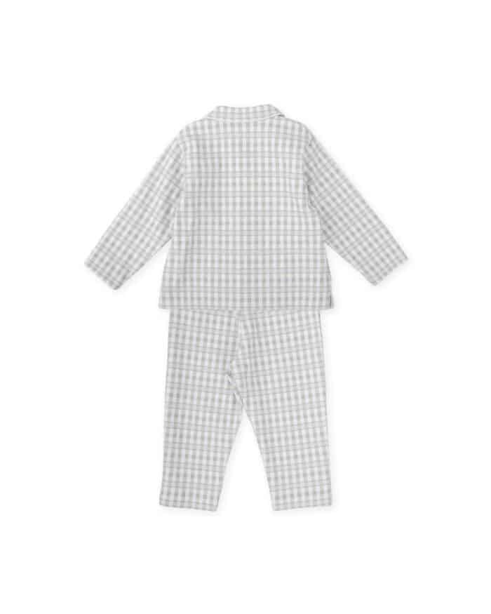 Tutto piccolo boys pyjama 2715 blauw/ruit - Afbeelding 2