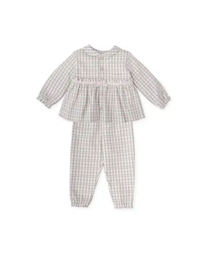 Tutto piccolo girls pyjama 2731 roze/ruit