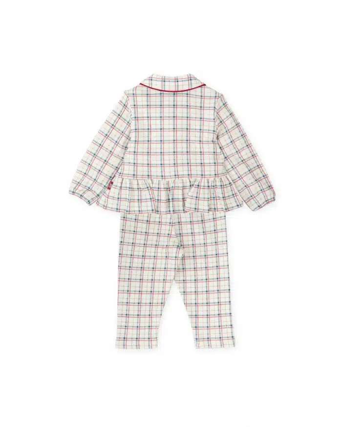 Tutto piccolo girls pyjama 2734 kerst/ruit - Afbeelding 2
