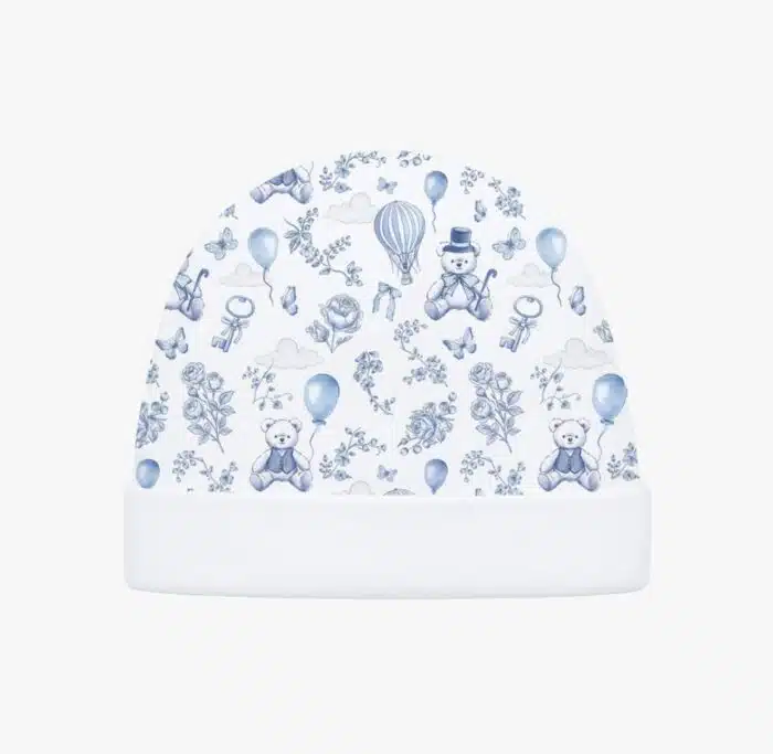 Little pie muts toile blue