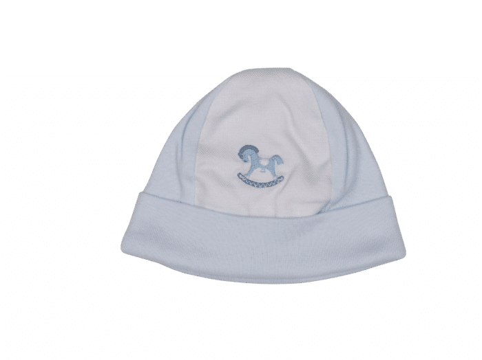 Purete du bebe boys mutsje 273 hobbelpaard blauw