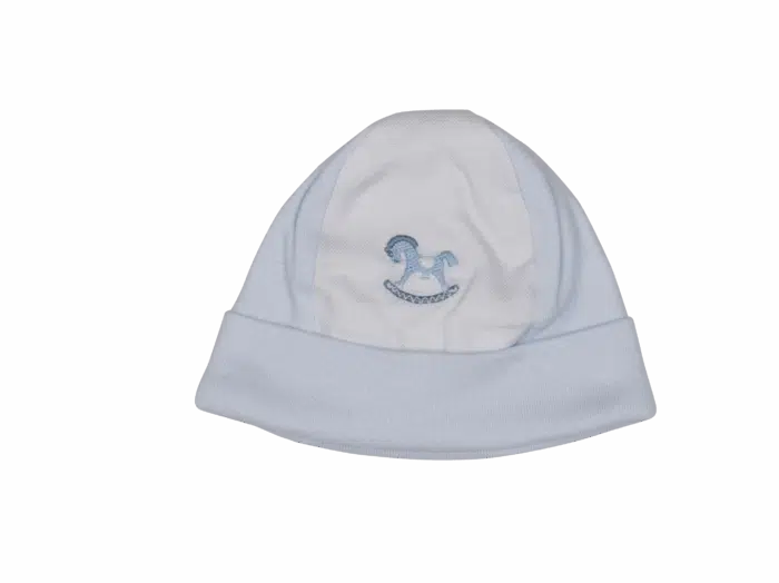 Purete du bebe boys mutsje 273 hobbelpaard blauw