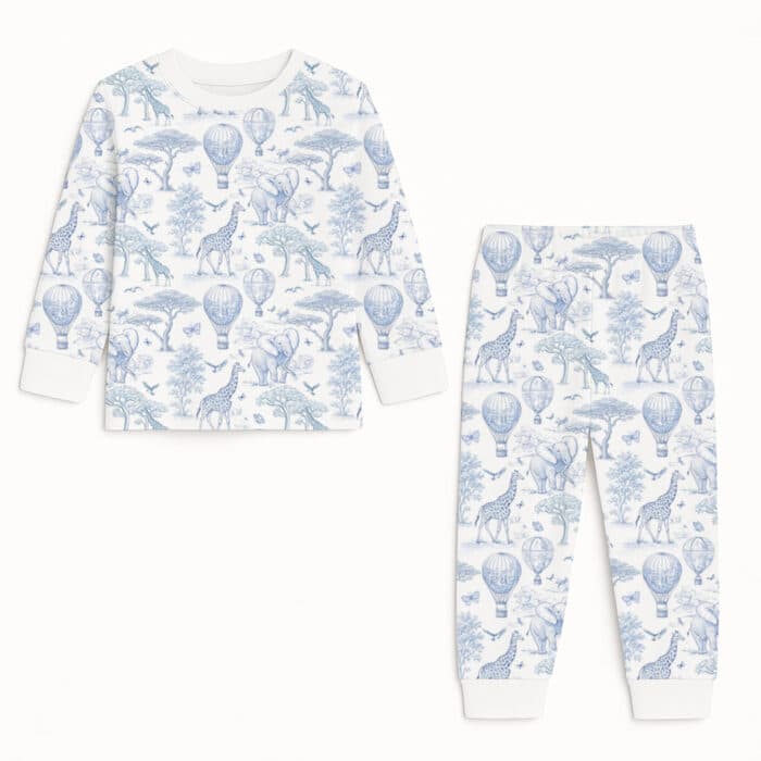 Little pie lange pyjama africa blue