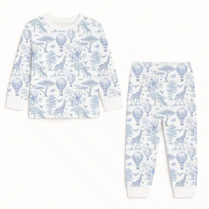 Little pie lange pyjama africa blue