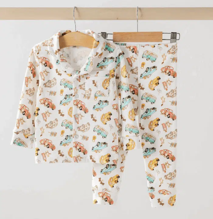 House of bears kids pyjama vintage cars