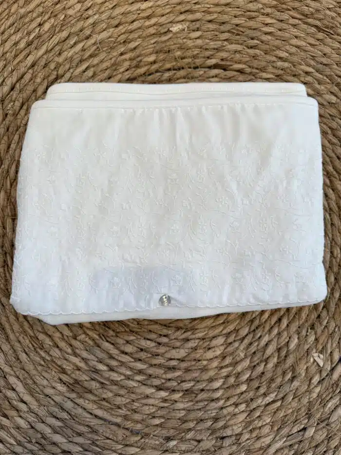 Purete du bebe deken 253 broderie/creme