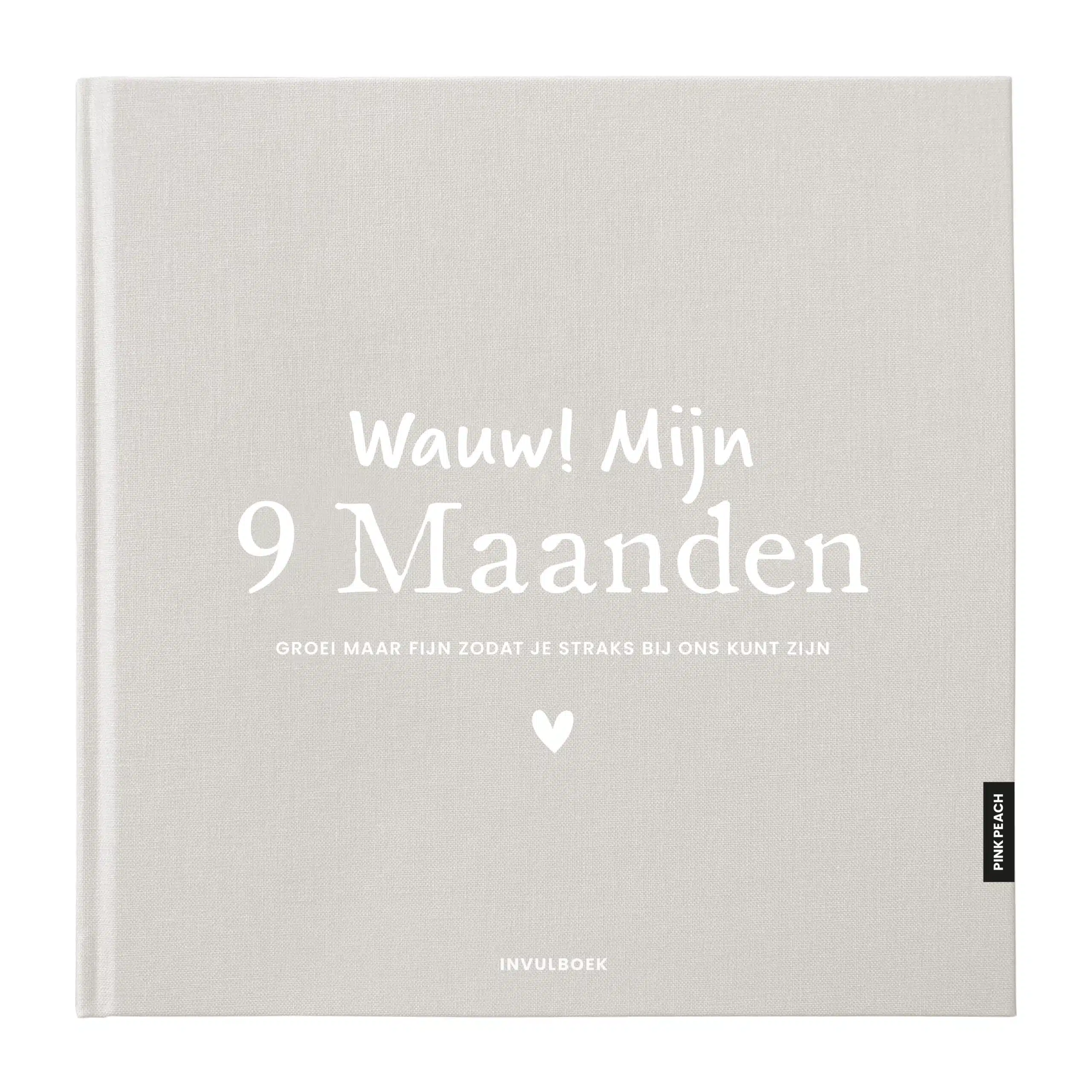 Pinkpeach invulboek 9 maanden zand