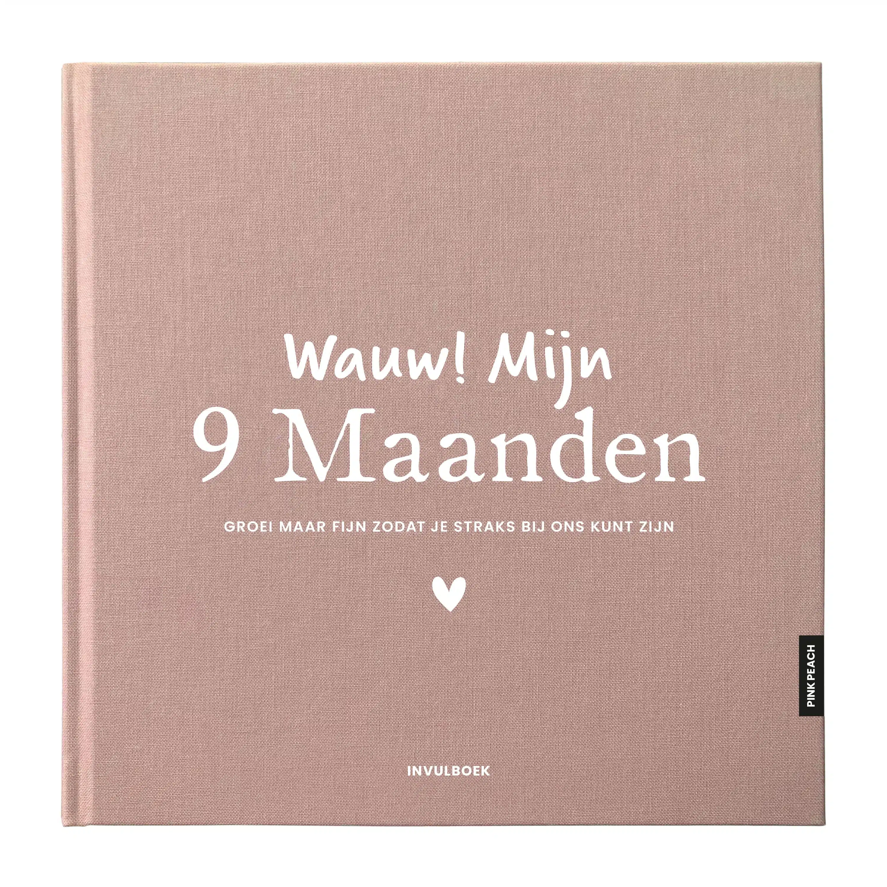 Pinkpeach invulboek 9 maanden blush