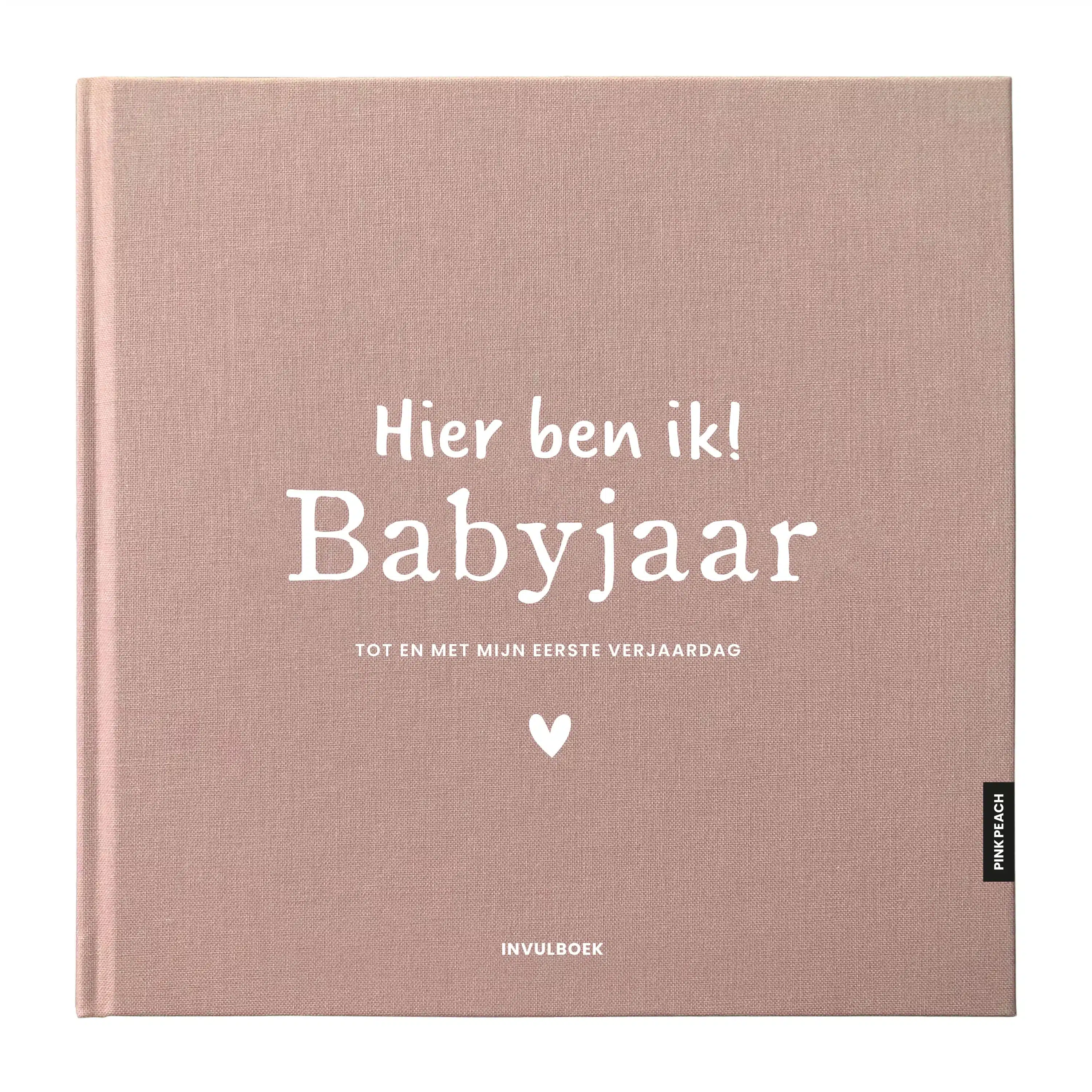 Pinkpeach invulboek babyjaar blush