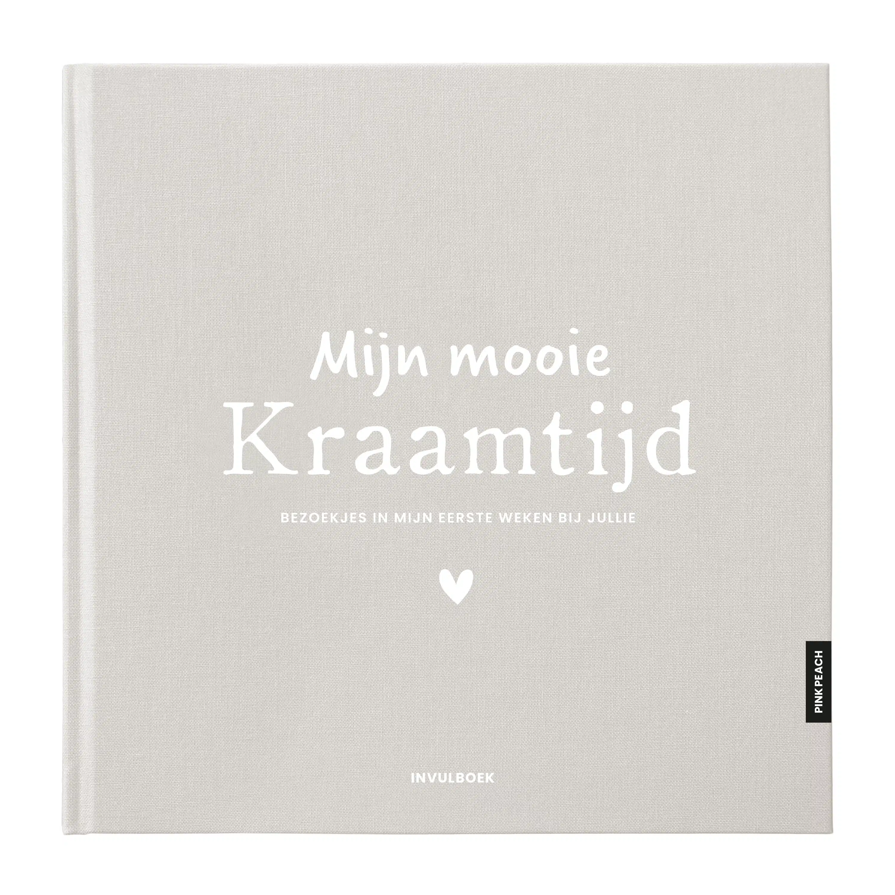 Pinkpeach invulboek kraamtijd zand