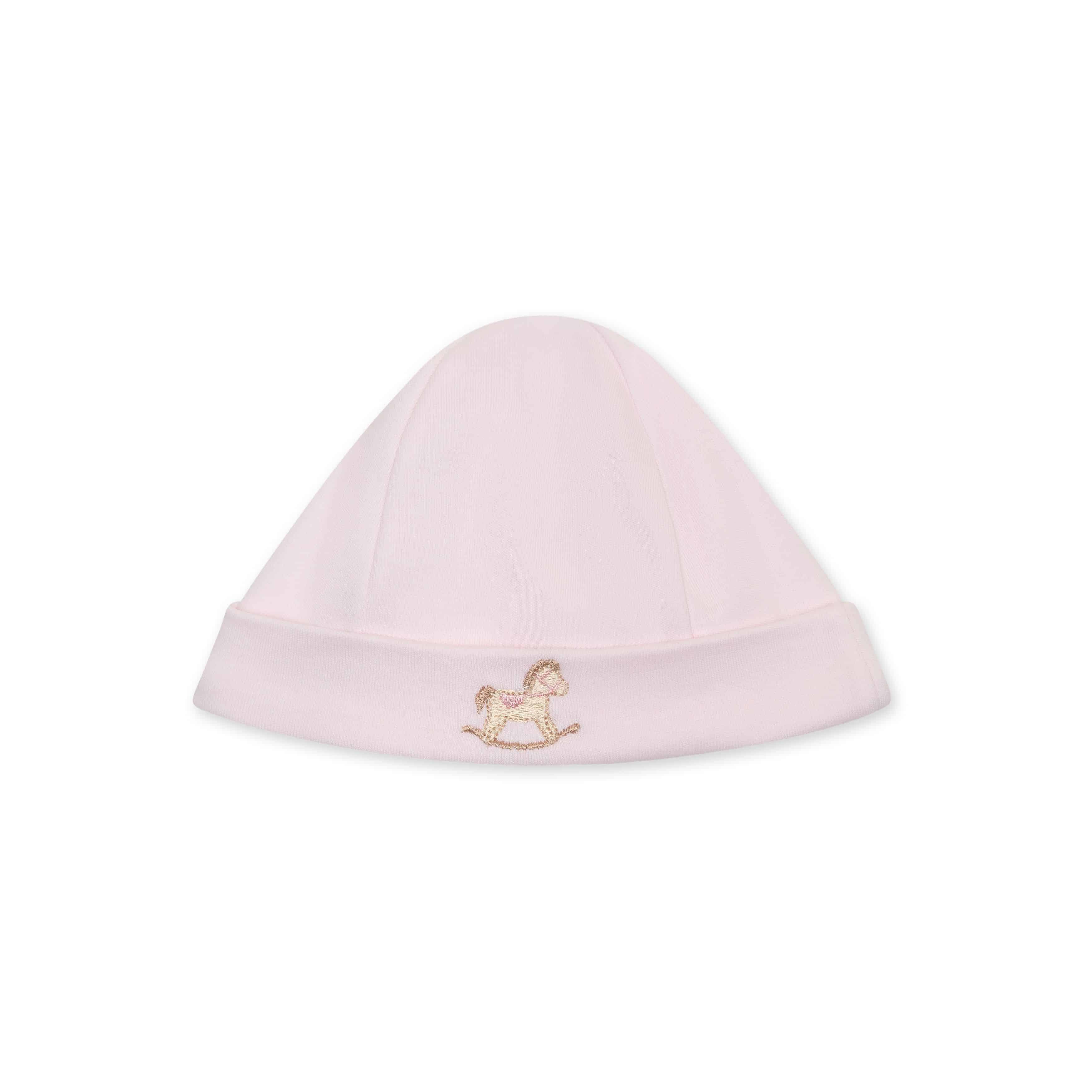 Baby gi muts hobbelpaard roze