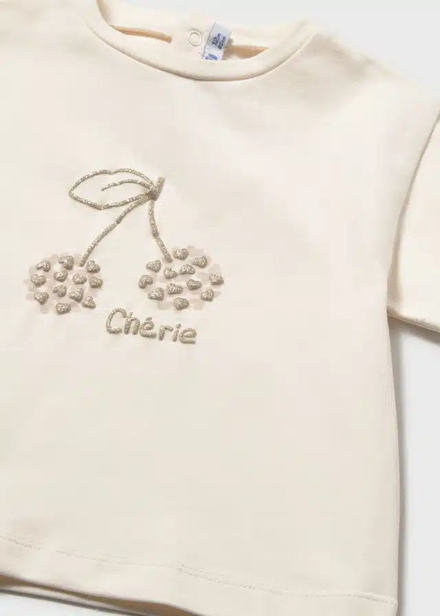 Mayoral mini girl t-shirt 105 hueso - Afbeelding 3