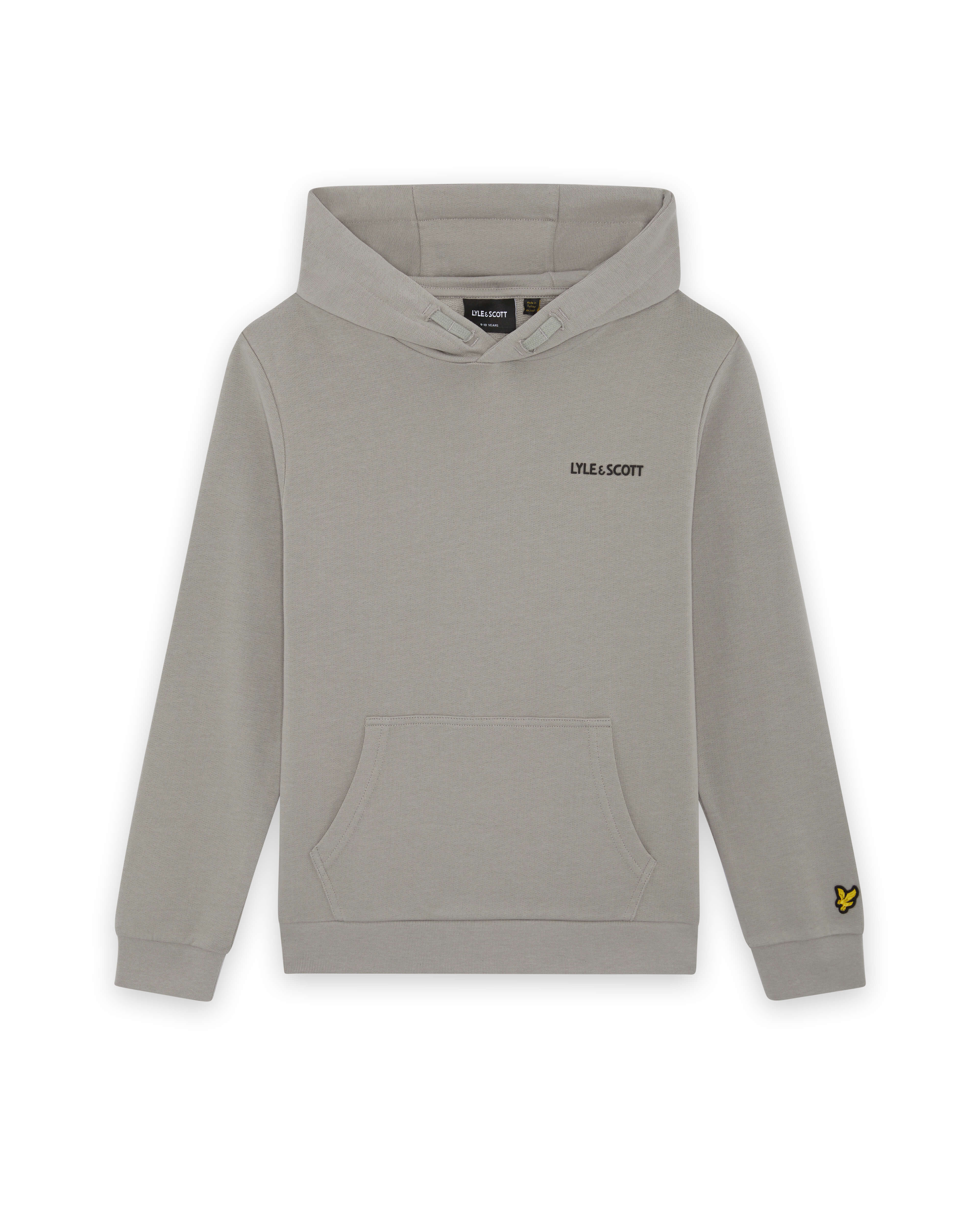 Lyle & Scott print hoodie cold grey