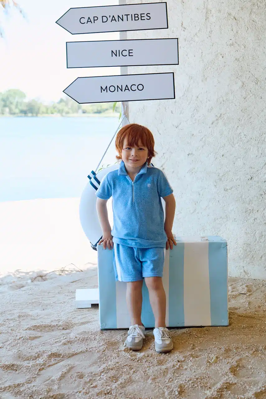 Patachou boys badstof set 3347 jeans blue - Afbeelding 4