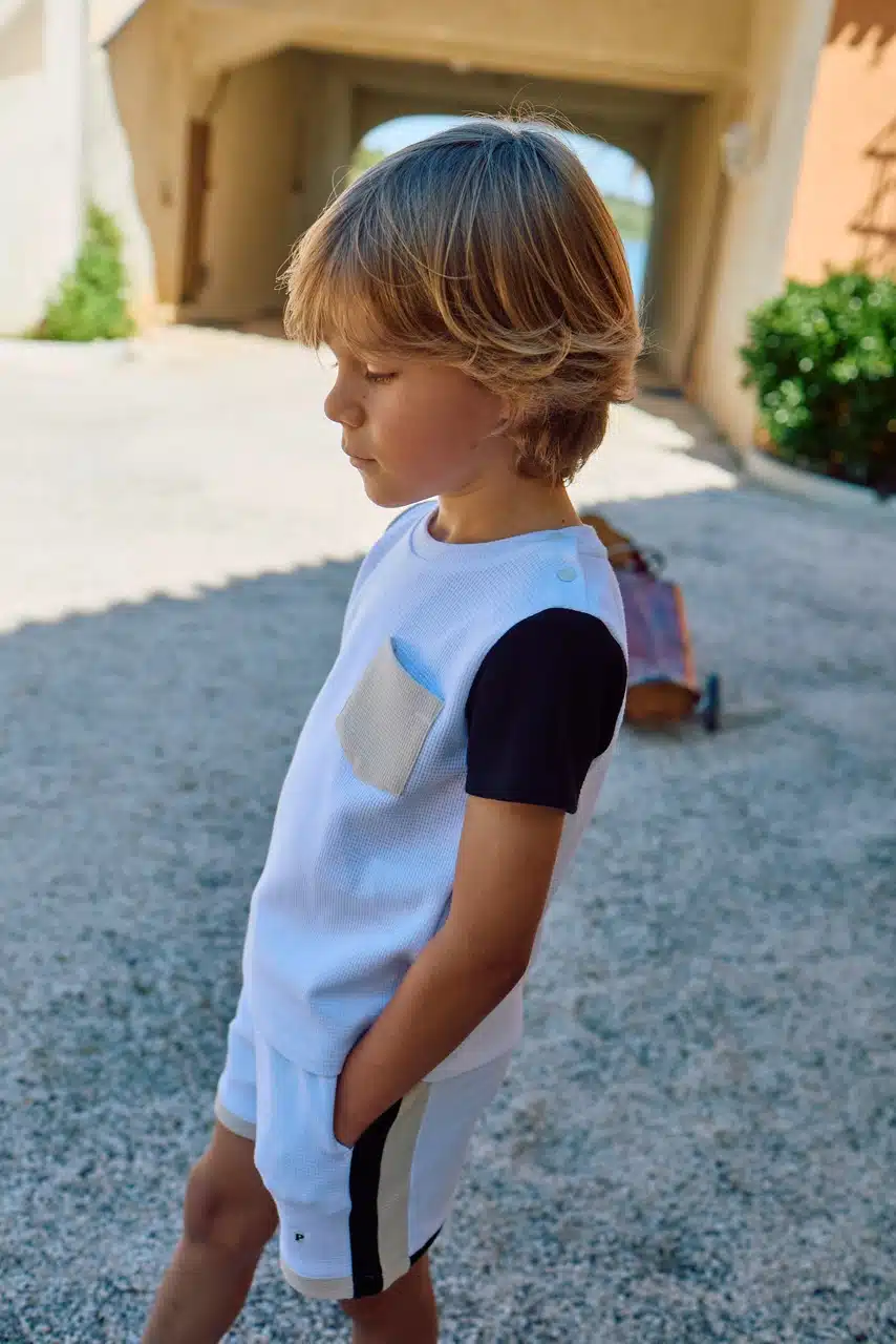 Patachou boys set 3327 wit/beige - Afbeelding 4