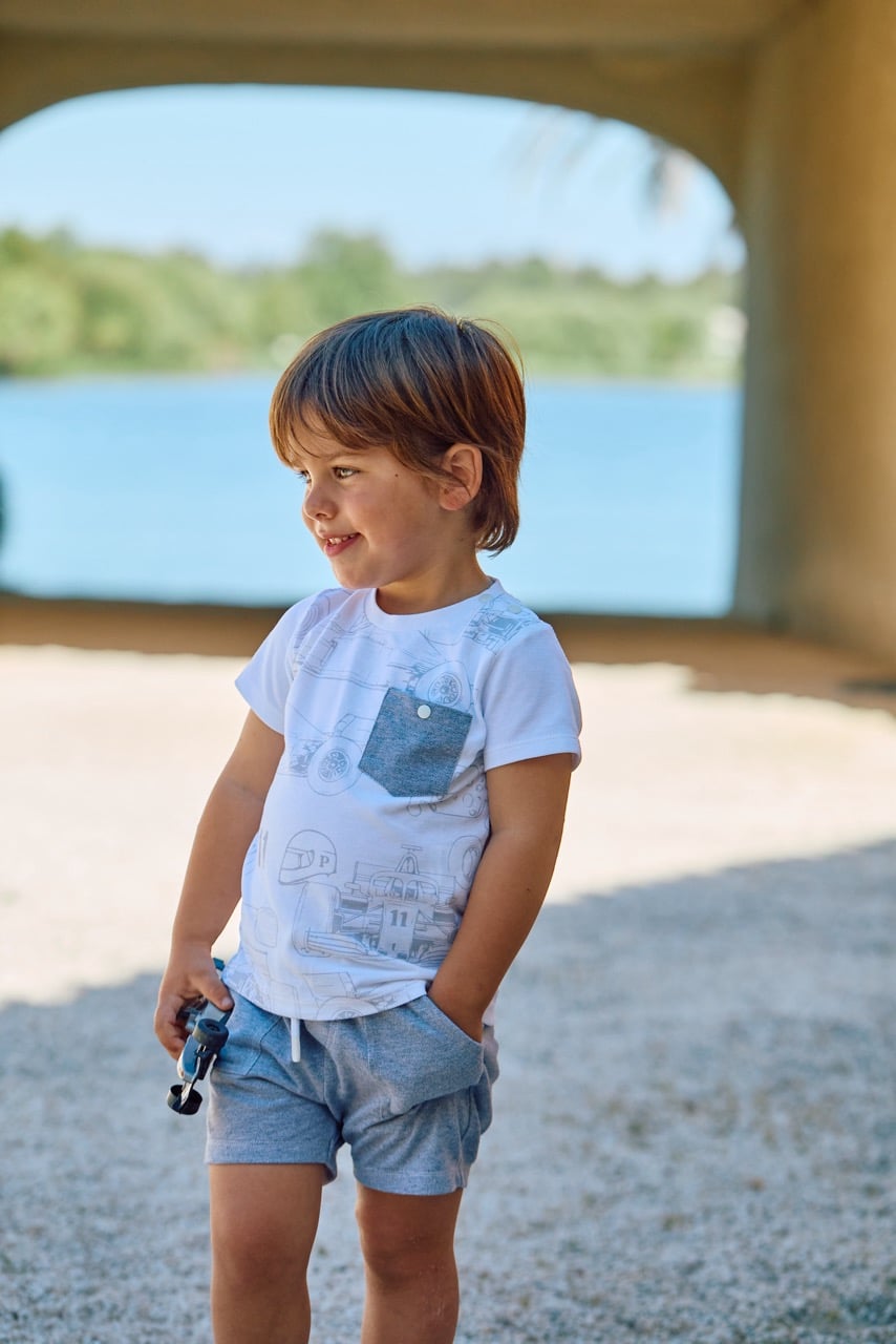 Patachou boys short 3306 grijs - Afbeelding 4