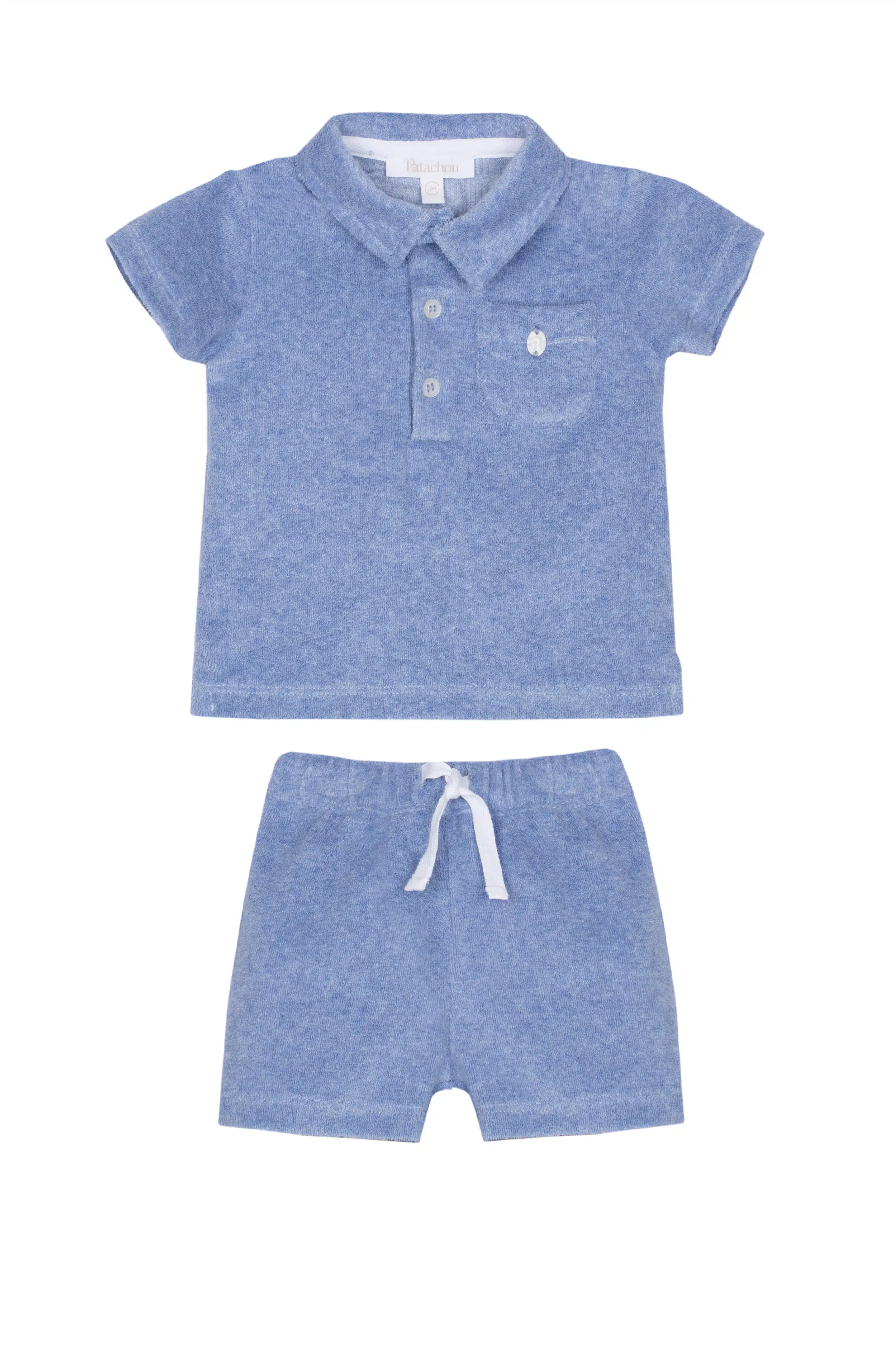 Patachou boys badstof set 3106 jeans blue