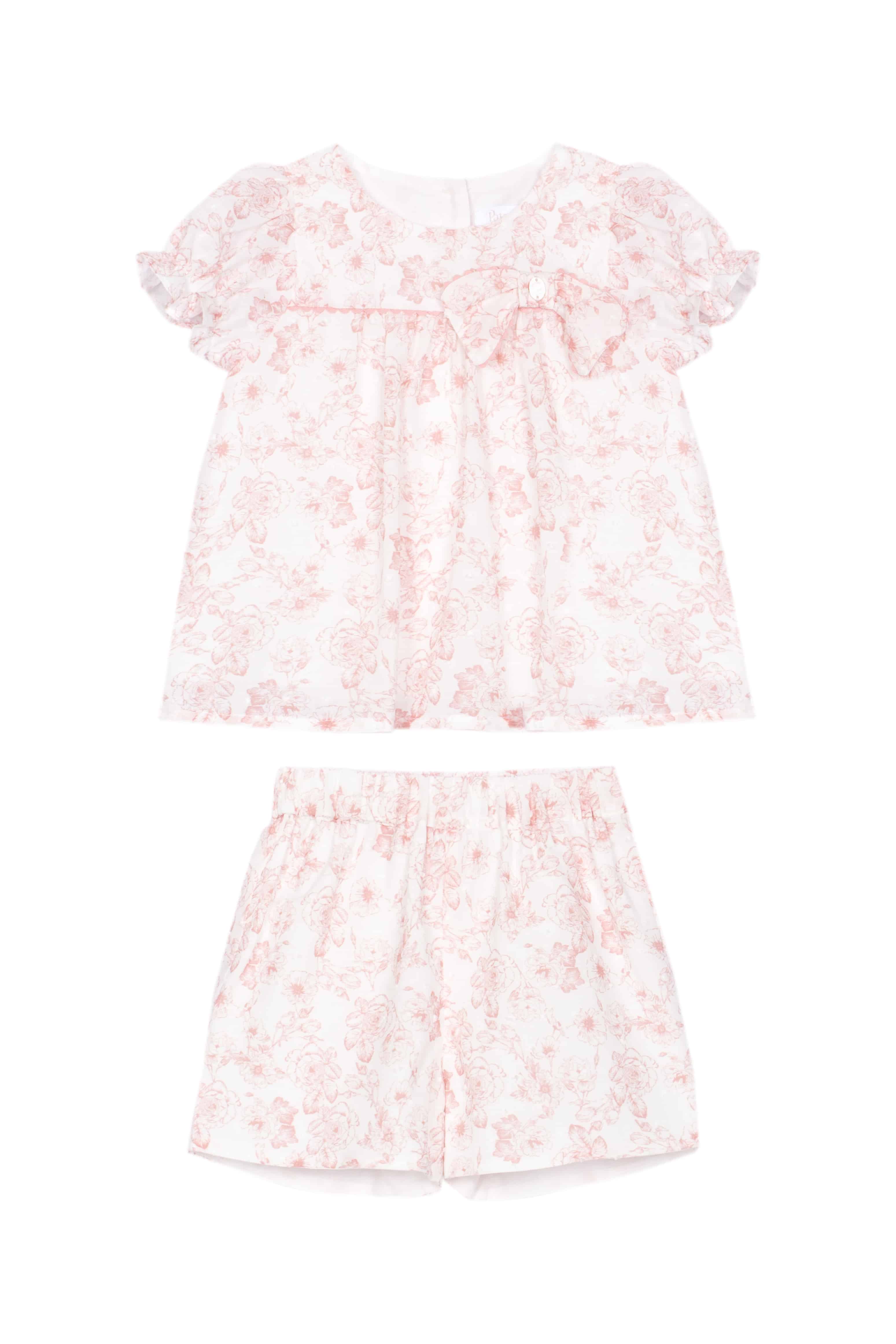 Patachou girls set 3209 floral pink