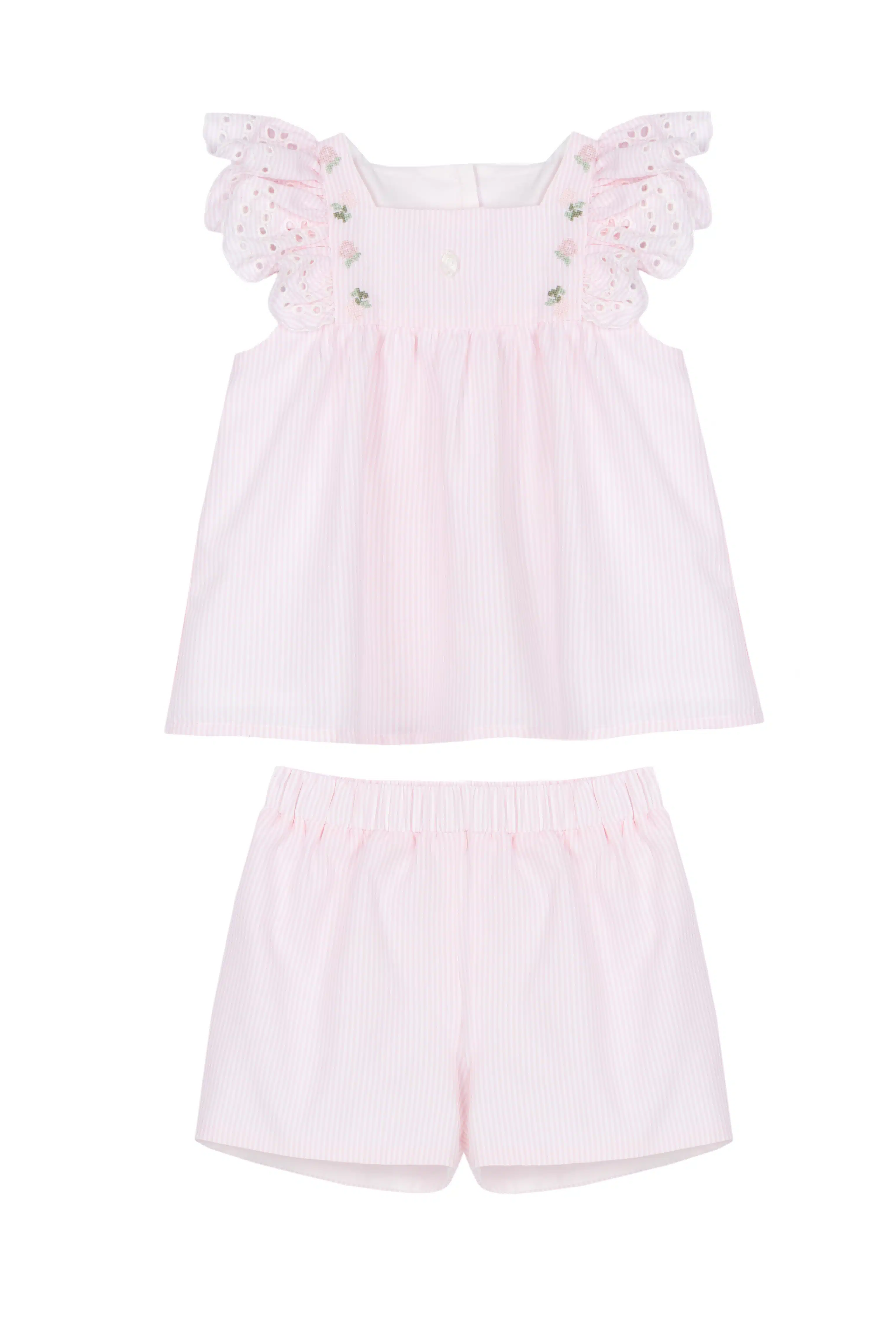 Patachou girls set 3246 stripes pink