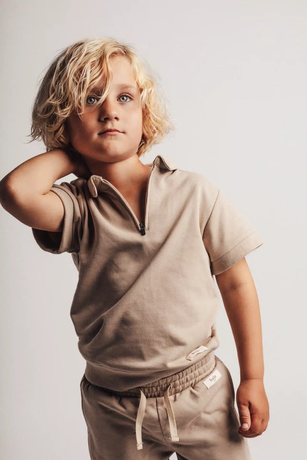 Baje shirt Teba taupe cafe - Afbeelding 2