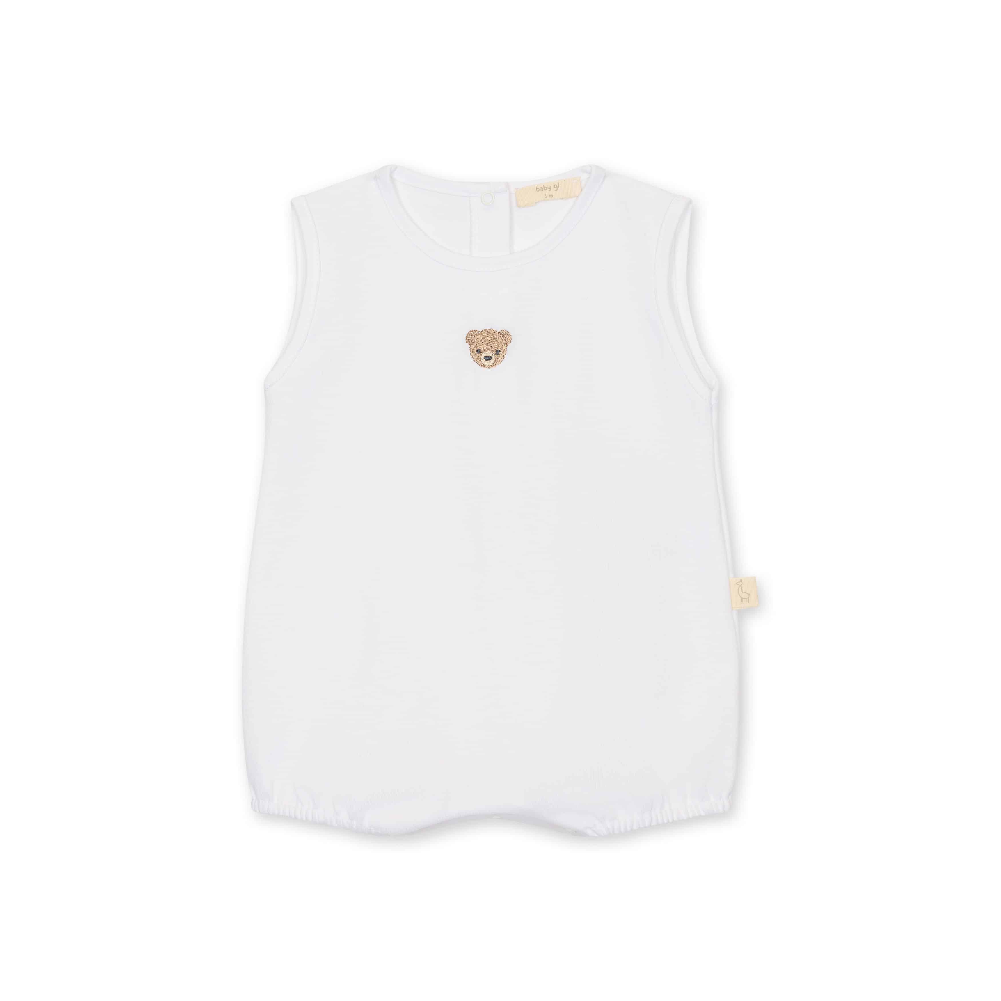 Baby gi kort pakje bear46 wit