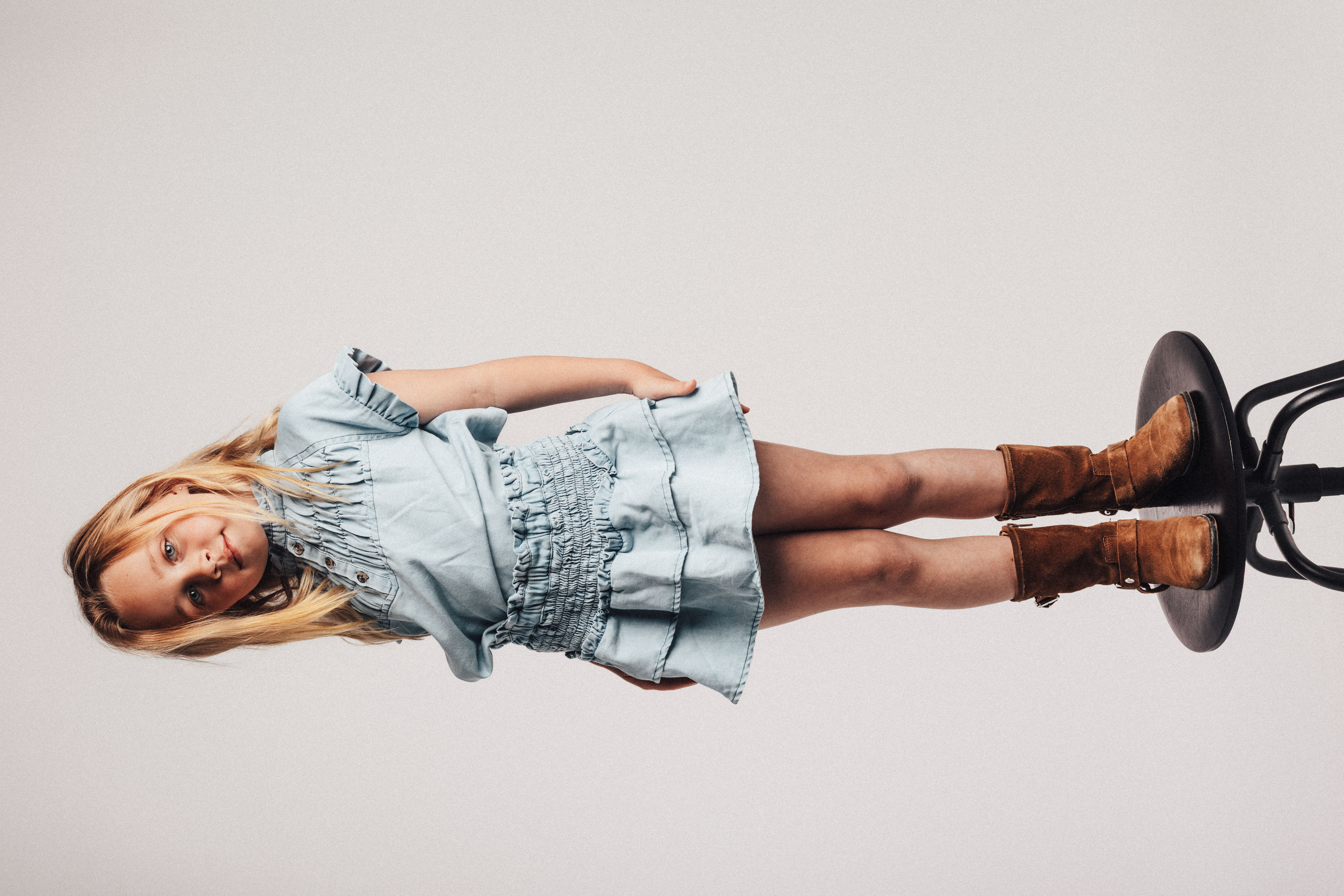 Baje top Robin denim light - Afbeelding 2