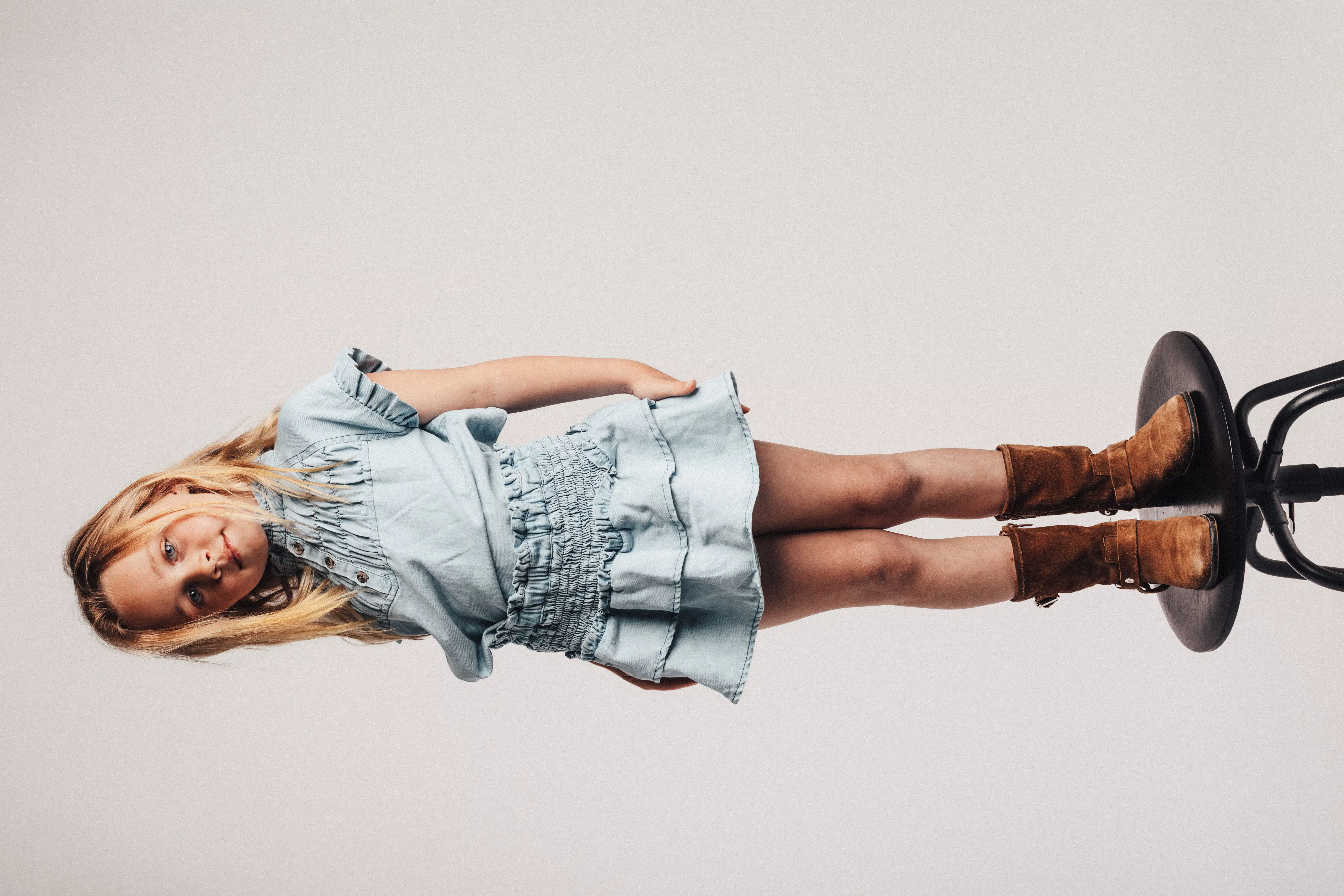 Baje top Robin denim light - Afbeelding 2