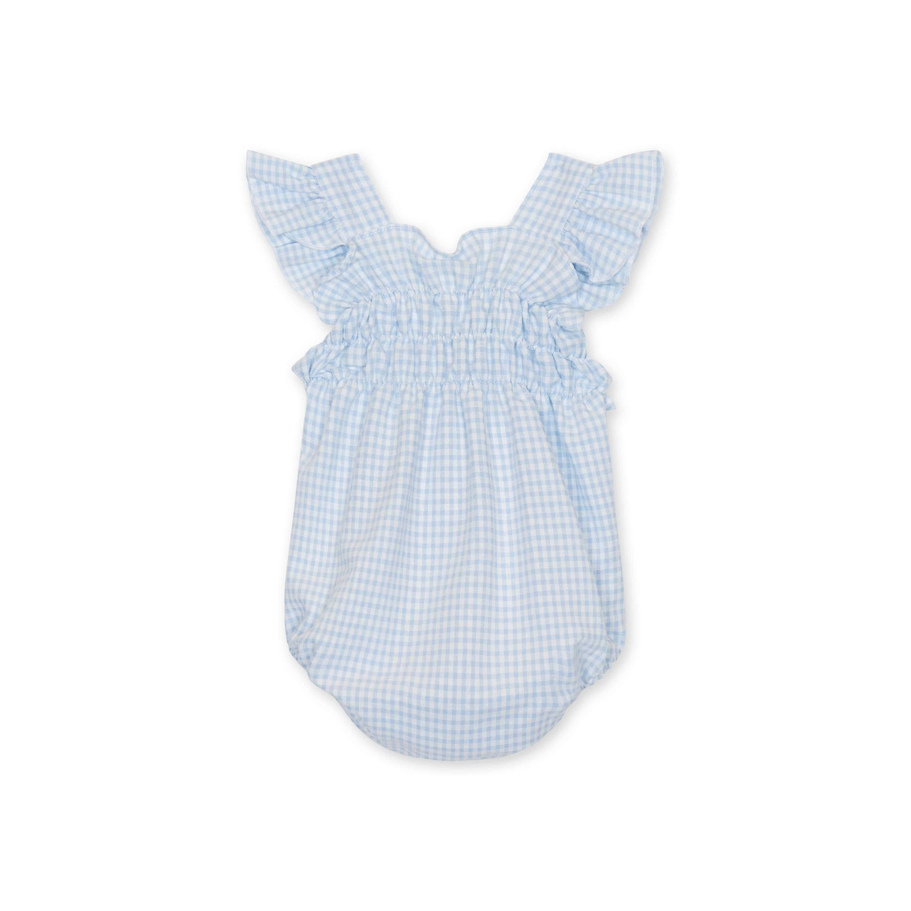 Baby gi pakje ruit blauw - Afbeelding 2