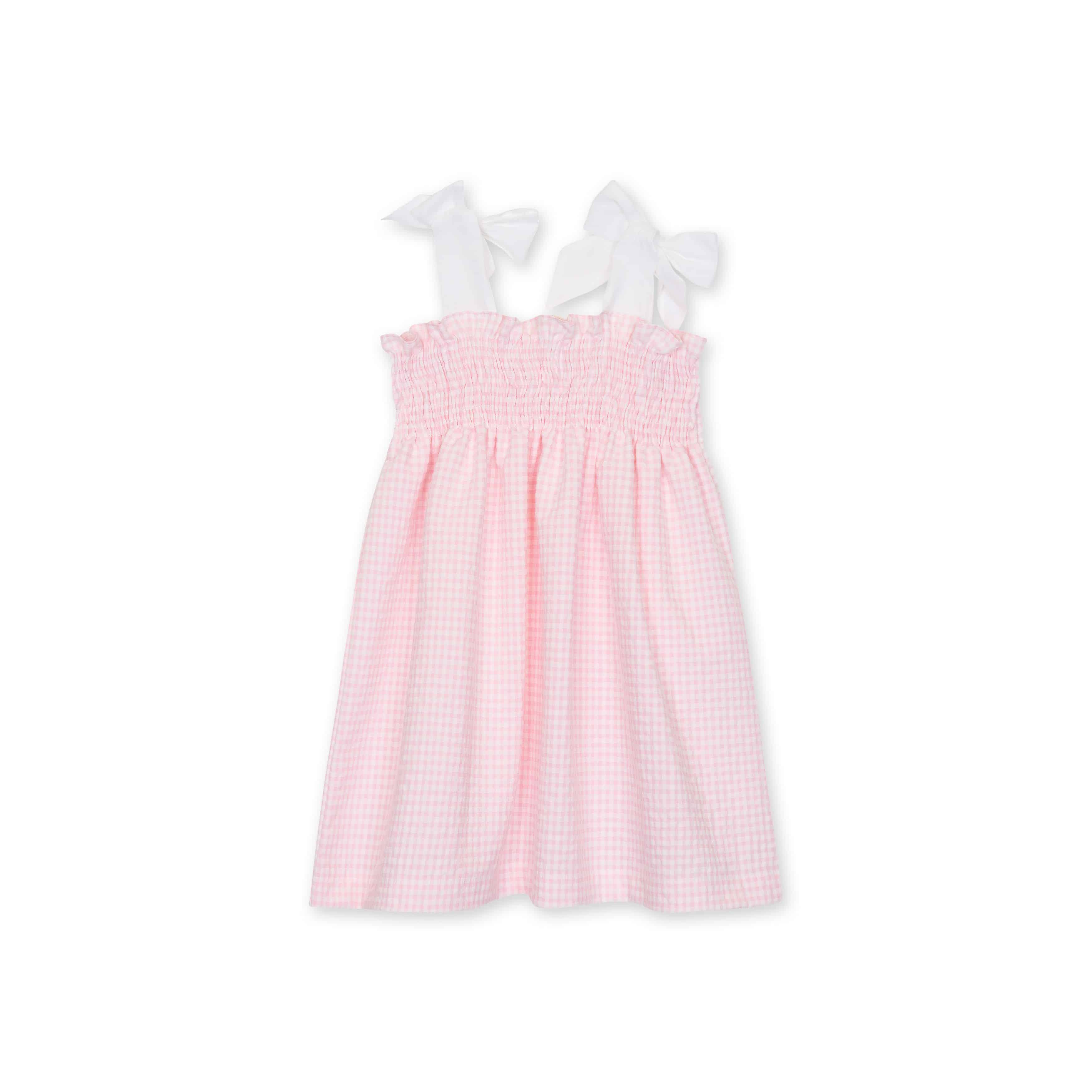 Baby gi jurkje ruit roze