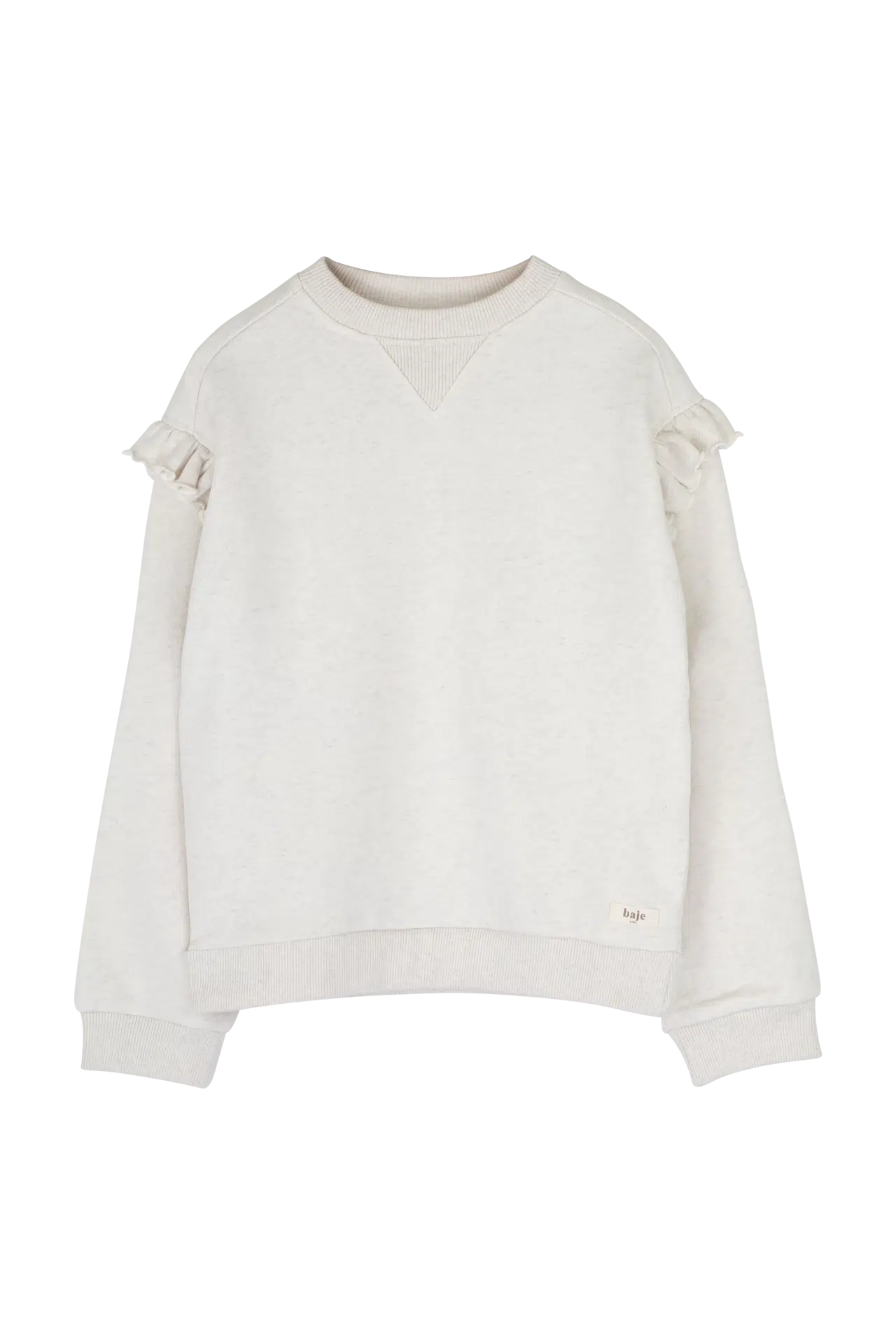 Baje trui Reina creme melange