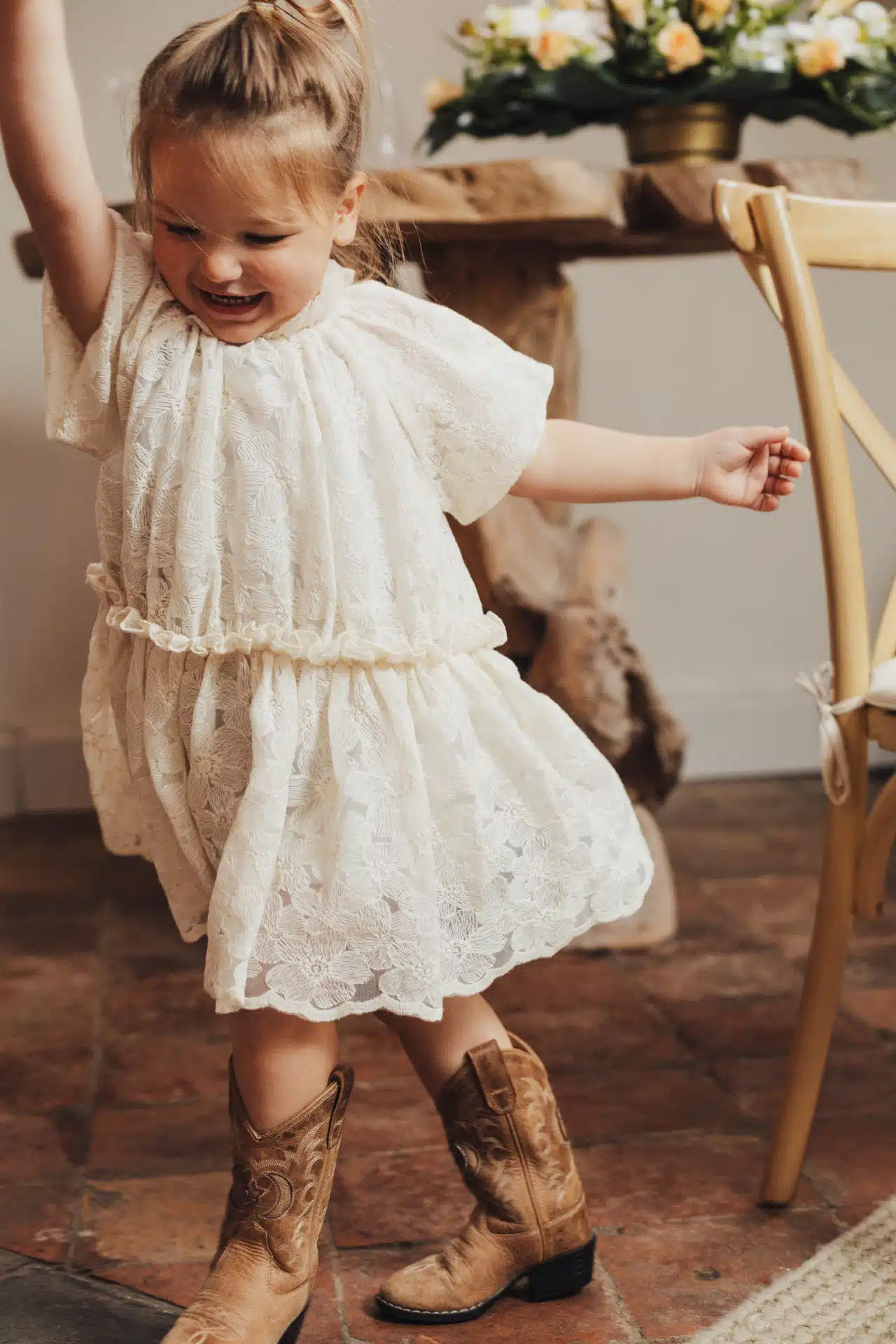 Baje jurkje Melle beige X Leslie Keijzer - Afbeelding 2