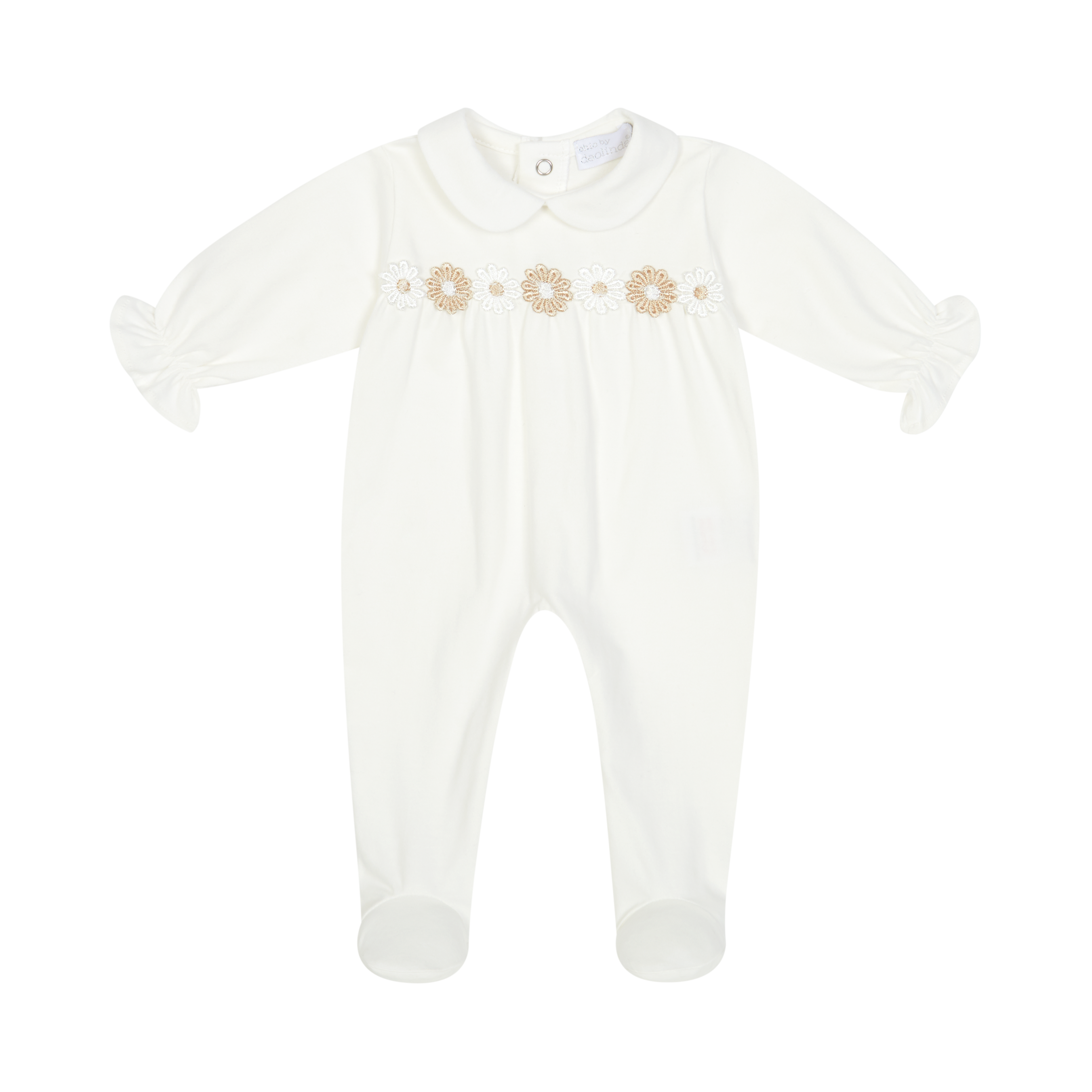 Deolinda girls boxpak + muts 26014 creme/flowers