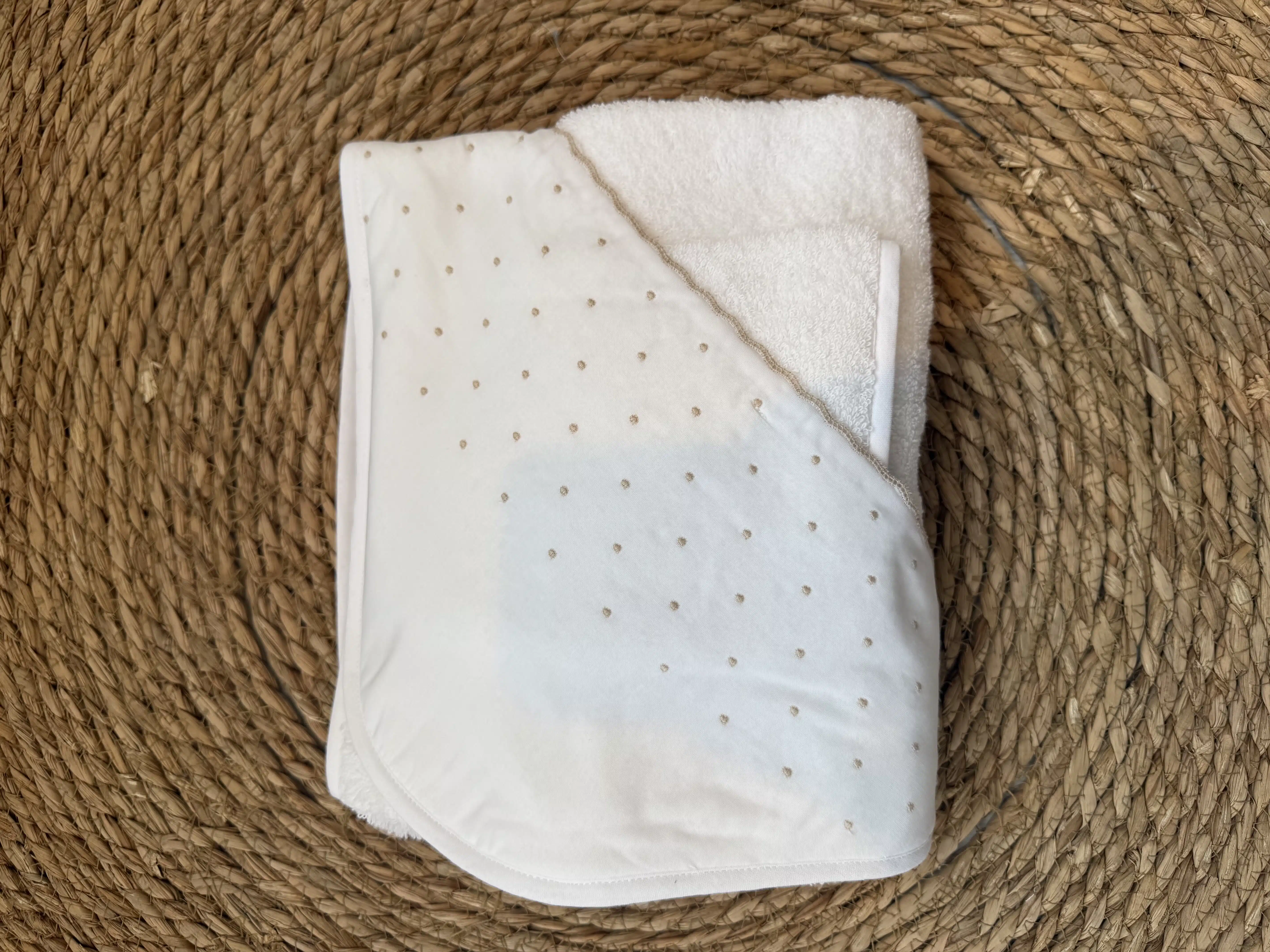 Purete du bebe badcape 254 wit/beige