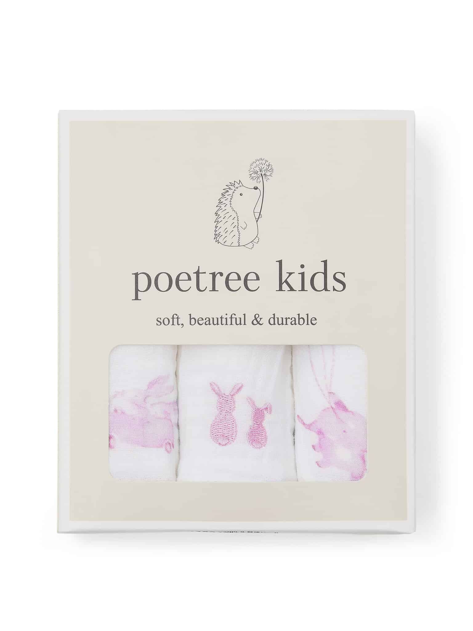 Poetree 3-pack hydrofiel print pink dreams