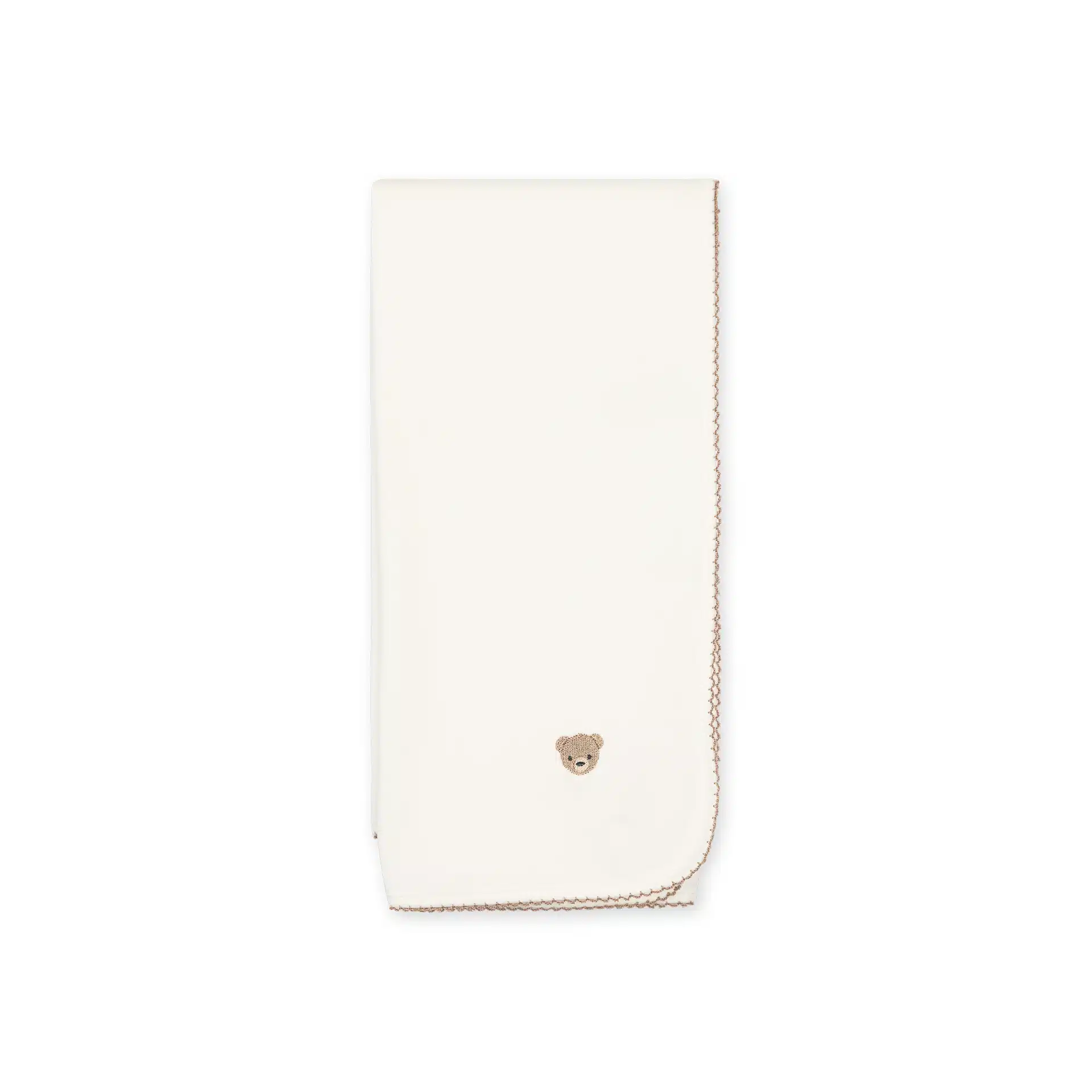 Baby gi spuugdoek 67x67cm bear ivory