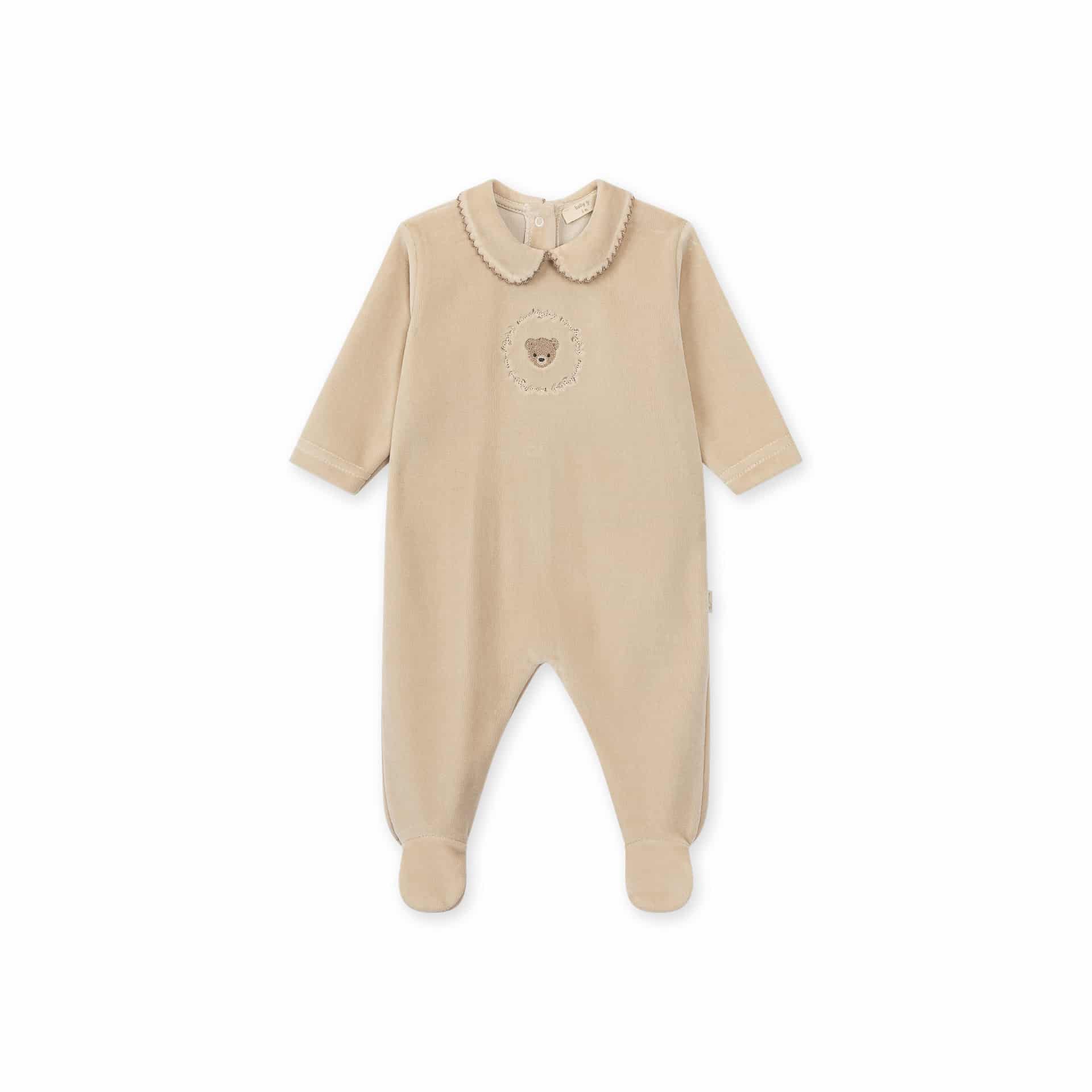Baby gi boxpak velour bear taupe
