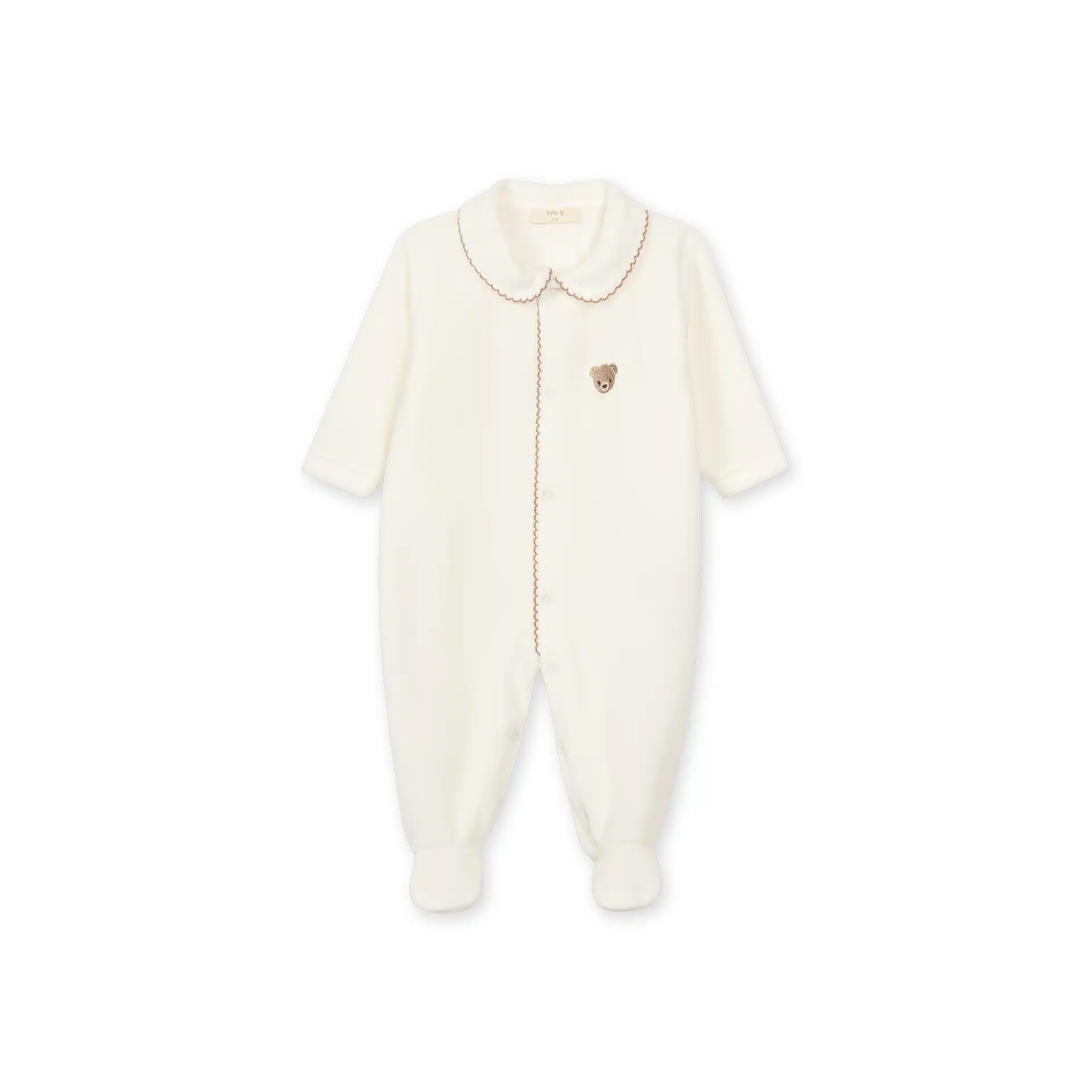 Baby gi boxpak velour bear ivory