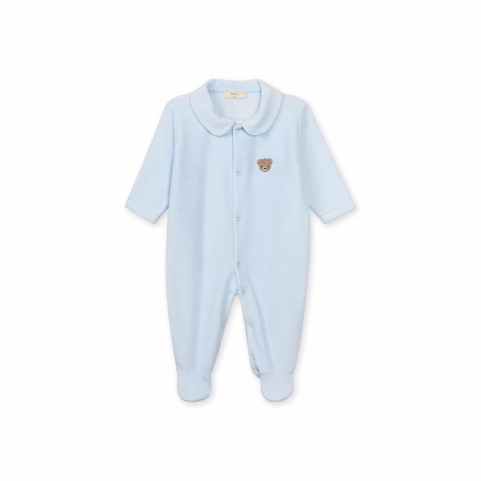 Baby gi boxpak velour bear blue