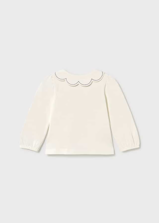 Mayoral mini girl polo 2114 crudo/marino - Afbeelding 2