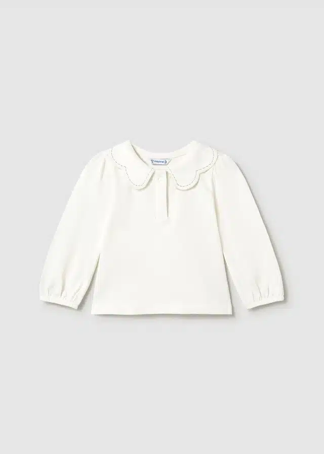 Mayoral mini girl polo 2114 crudo/champagne