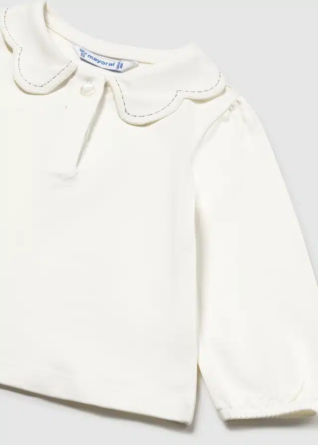 Mayoral mini girl polo 2114 crudo/champagne - Afbeelding 3