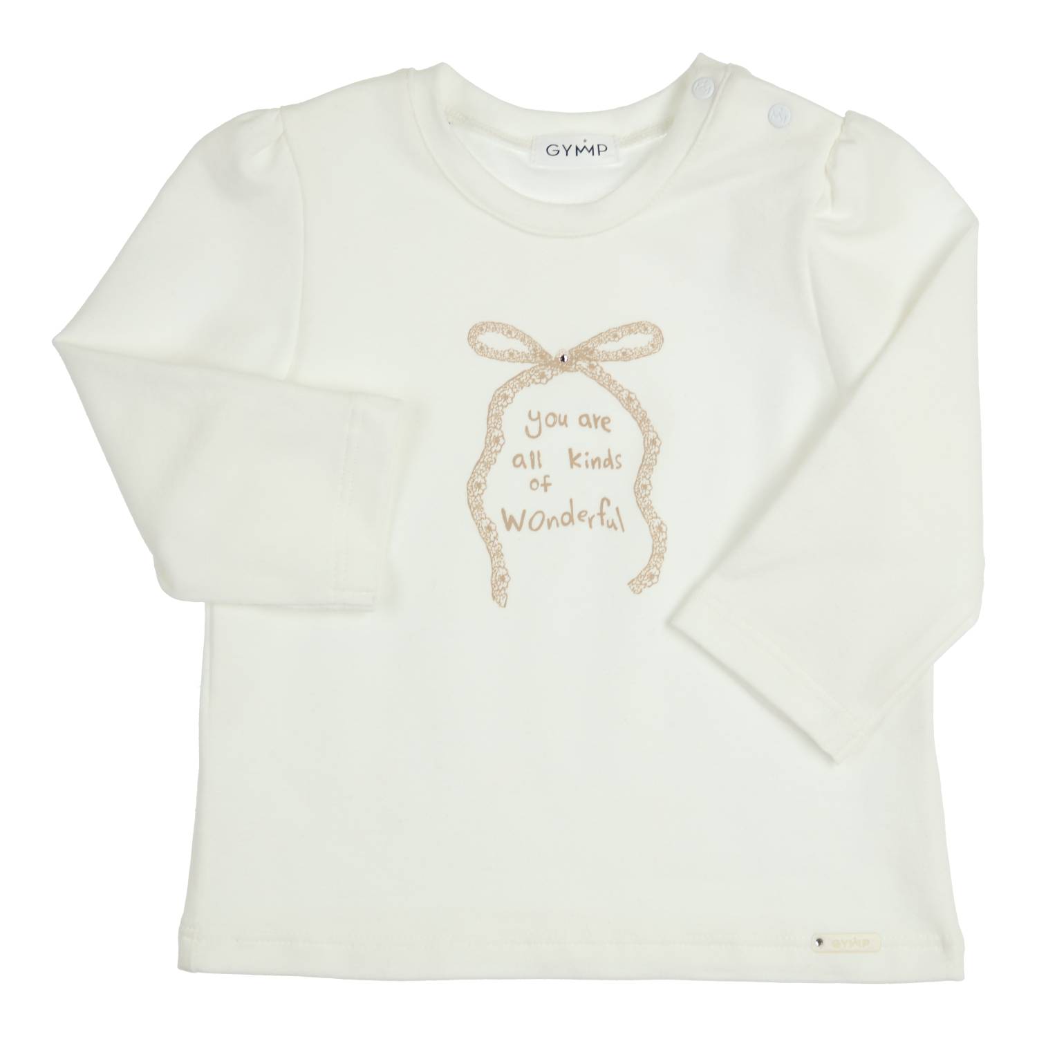 Gymp girl shirt 6771 off white/gold